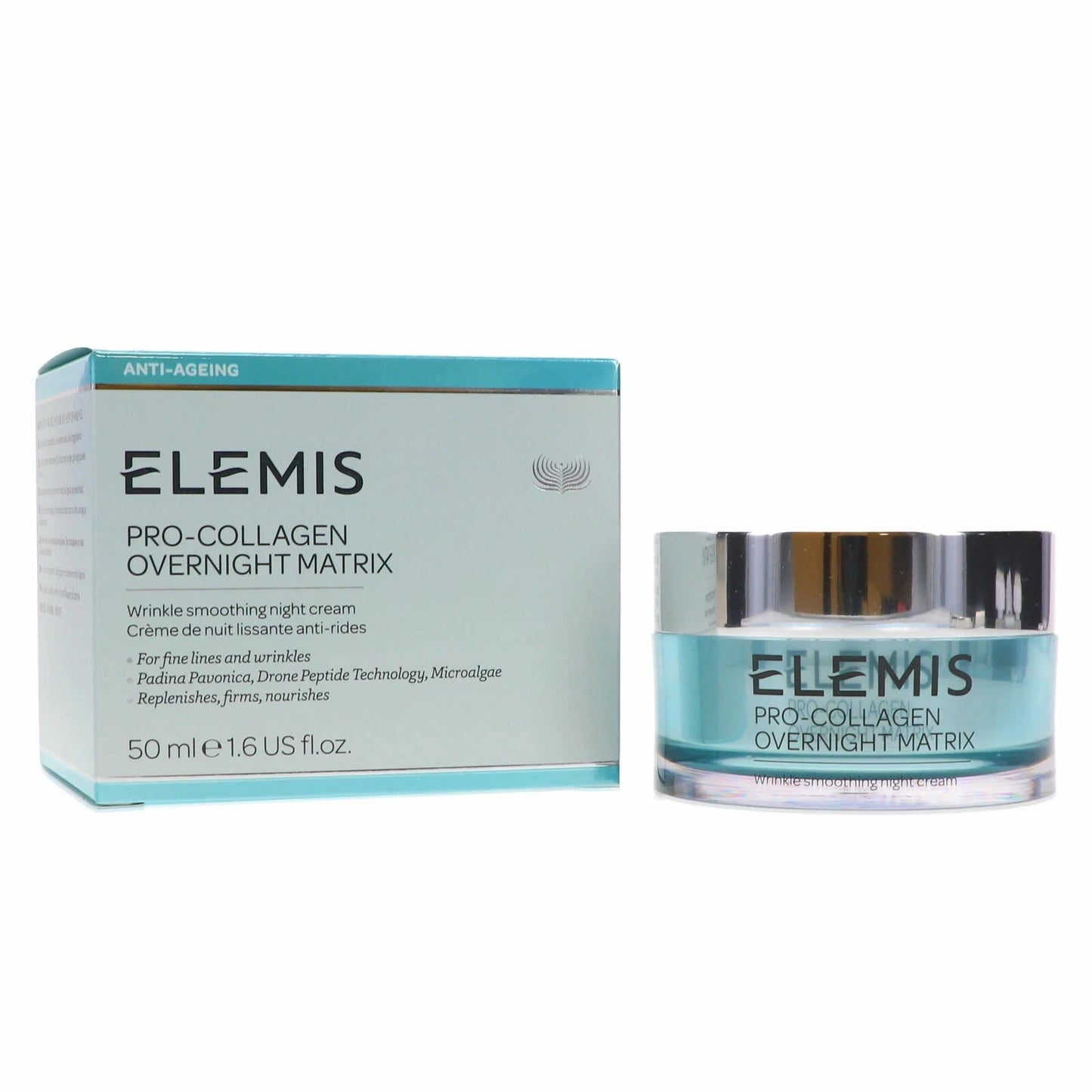 Elemis Pro-Collagen Overnight Matrix Night Cream 1.6 oz / 50ml | Hydrating Anti-Wrinkle Facial Treatment