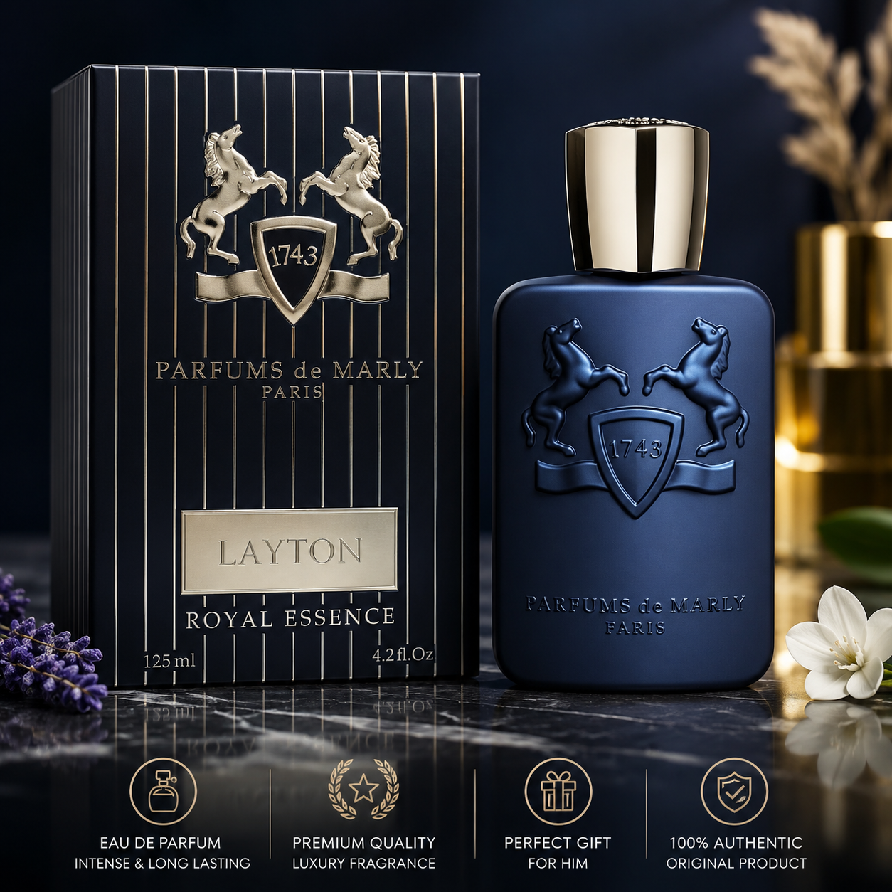 Parfums de Marly Layton Eau de Parfum Spray Men, 4.2 oz