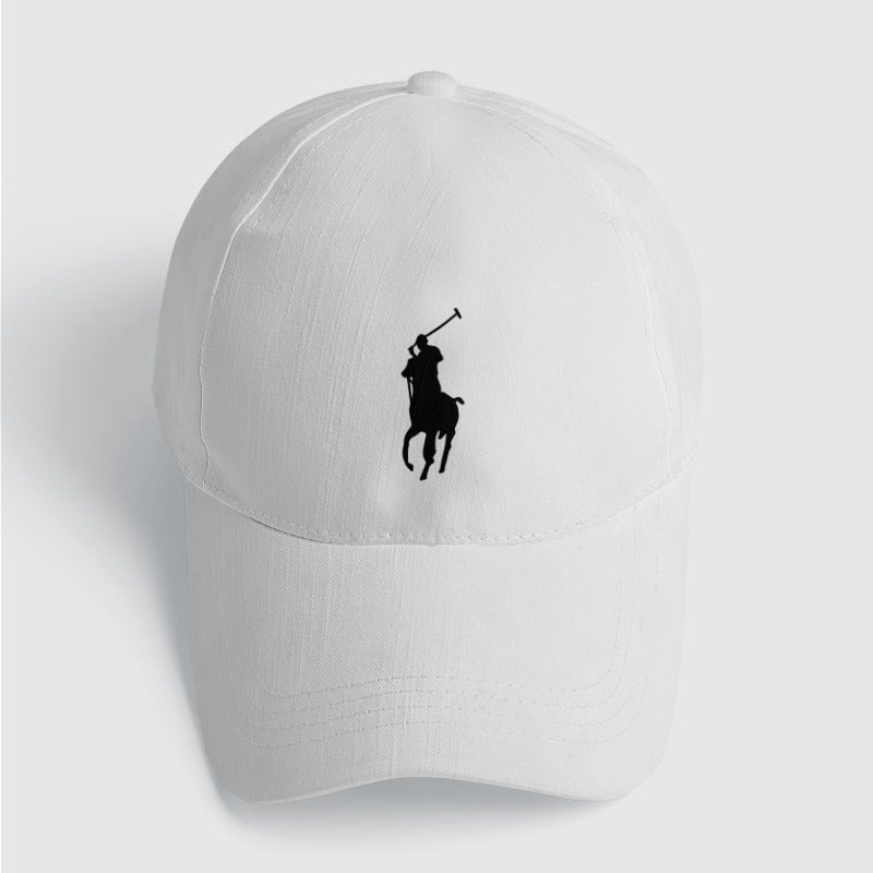 Polo Ralph Lauren Classic Sport Cap – White with Black Pony Logo | Unisex Baseball Hat