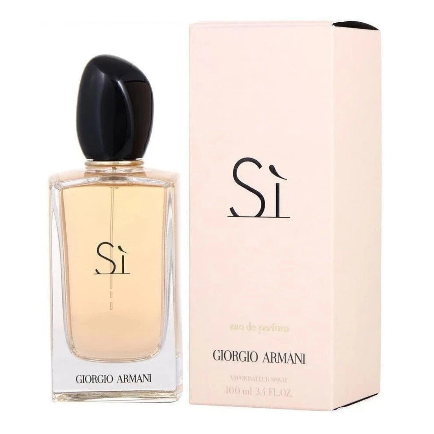 Giorgio Armani Sì Eau de Parfum Spray for Women 3.4 fl oz / 100ml | Rose & Vanilla Long-Lasting Fragrance