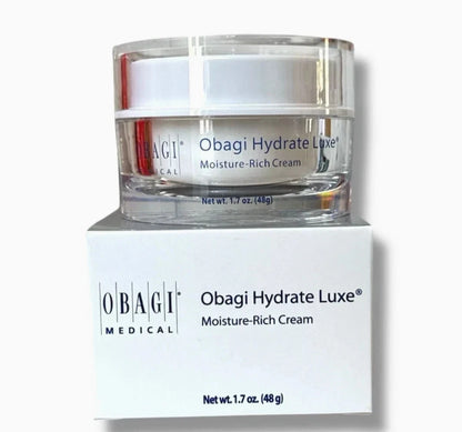 Obagi Hydrate Luxe Moisture-Rich Cream 1.7 fl oz / 48g Overnight Facial Moisturizer New in Box