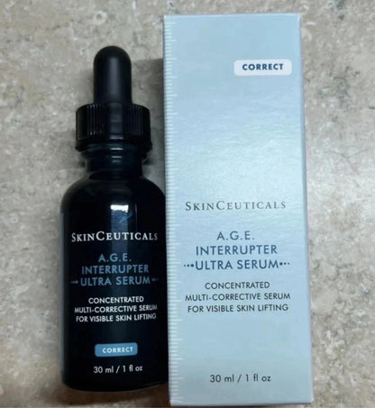 SkinCeuticals A.G.E. Interrupter Ultra Serum 1 oz / 30ml Anti-Aging Face Serum | New & Sealed