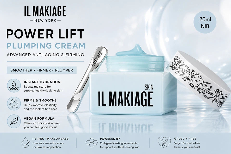 IL MAKIAGE Power Lift Plumping Cream 20ml – Firming Anti-Aging Face Moisturizer