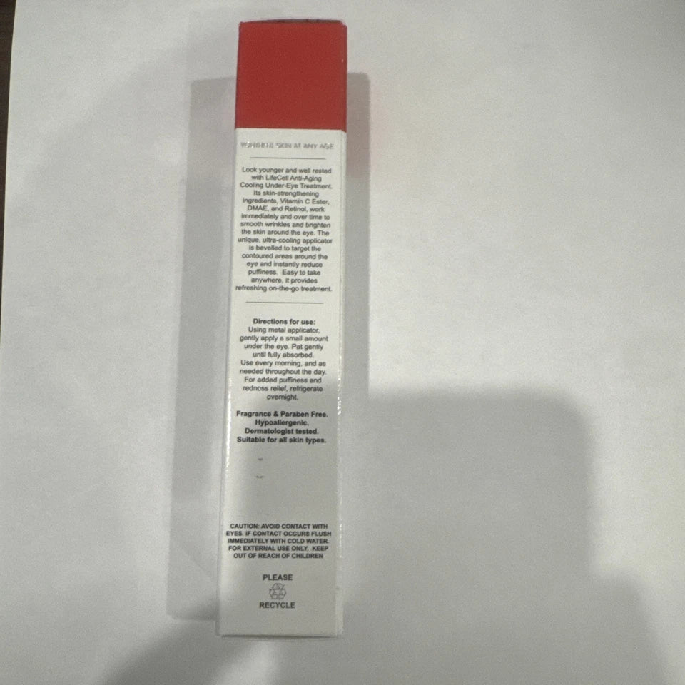 LifeCell All-In-One Anti-Aging Cooling Under Eye Treatment 0.67 oz / 20ml | Firming Eye Cream for Dark Circles & Fine Lines