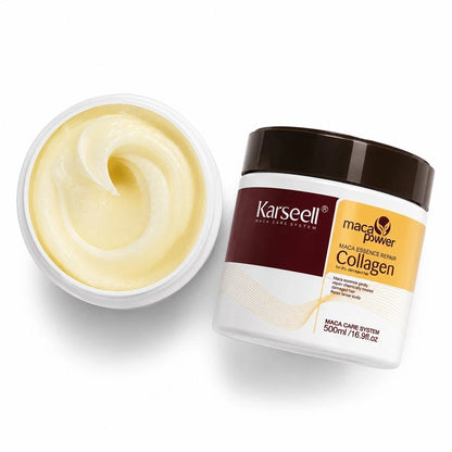 Karseell Maca Collagen Hair Mask 500ml 16.9 oz | Deep Repair Conditioner for Dry & Damaged Hair