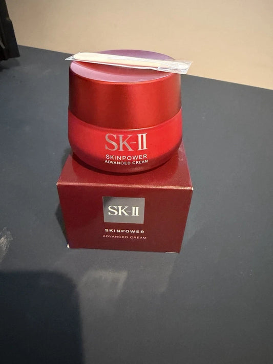 SK-II Skinpower Advanced Cream 80g Red Face Moisturizer with Spatula