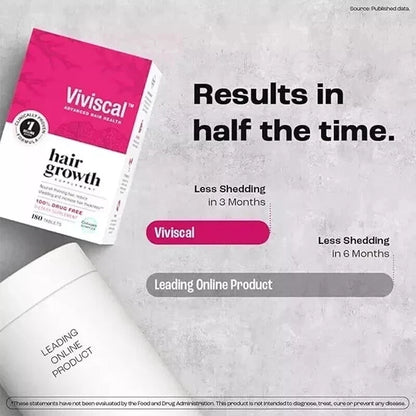 Viviscal Professional Hair Supplement for Women 180 Tablets | Hair Growth & Thickness Support | Exp. 07/2027