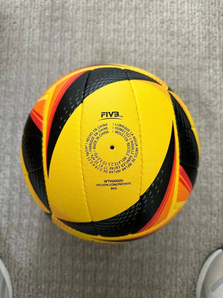 Wilson AVP OPTX Official Beach Volleyball Match Game Ball Black/Yellow Tour Ball