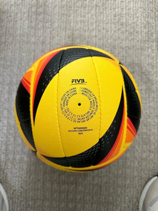 Wilson AVP OPTX Official Beach Volleyball Match Game Ball Black/Yellow Tour Ball