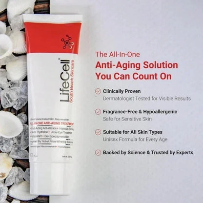 South Beach All-In-One Anti-Aging Treatment 2.54 oz | Firming & Hydrating Face Cream for Youthful Skin